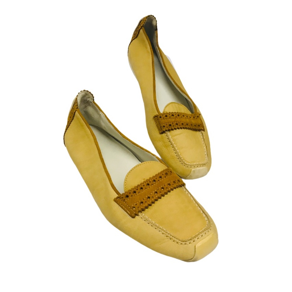 MANIA Light Yellow Tan Luxury Leather Loafers